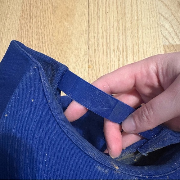 Vintage Hinkle Roofing Co. Hat Patch SnapBack Trucker Blue White - Picture 5 of 5